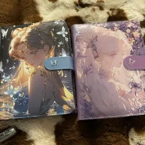 Sailor Moon A5 Binders - Anime Design, Purple and Blue Color, Ideal for Notebooks and Journals, Perfect for Fans