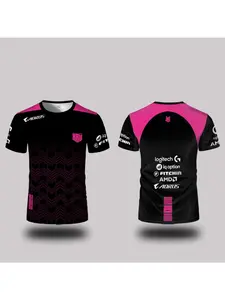 New summer breathable esports uniform KRU club player match jersey men's sports short sleeved T-shirt fan top