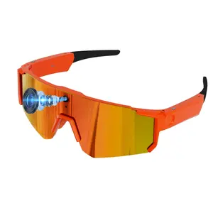 Smart Audio Sunglasses for Sport, 8MP Anti-Shake Camera Dual Stabilization (Physical + EIS ), Hands-free 1200P Video Recording, Bluetooth Call ,Music Control ,AI Translation, 260Mah Battery, IP64 Waterproof, Sport Smart Glasses