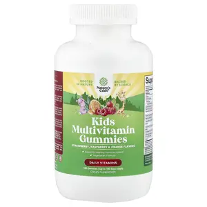 Nature's Craft Kids Multivitamin Gummies, Strawberry , Raspberry & Orange, 180 Gummies