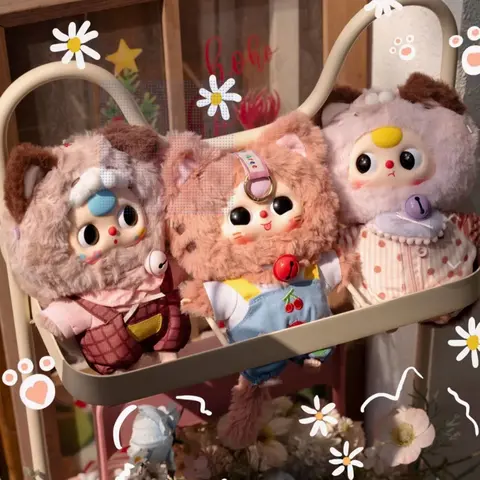 Baby Three Kitten Wardrobe Plush Pendent Series Blind Box