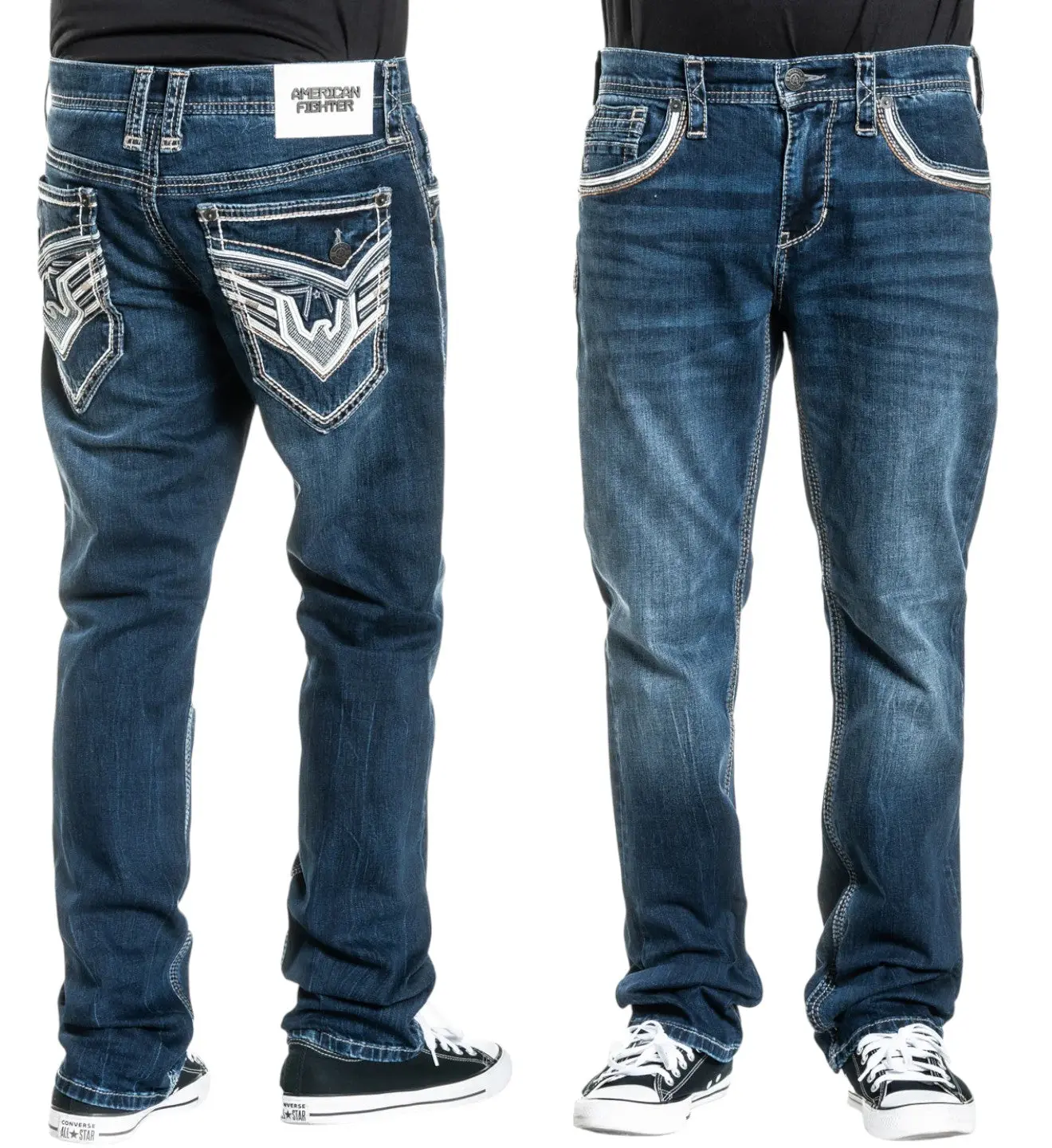 American Fighter Men's Jeans Legend Storm Inseam 32"