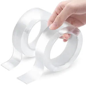 Double-Sided Heavy-Duty Tape (9.85 feet) Christmas Gift, Nano Double-Sided Tape, Clear Mounting Tape, Picture Hanging Adhesive Strip.