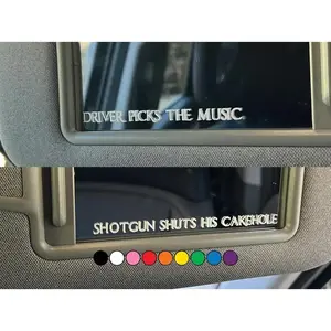 Supernatural Visor Mirror Decals