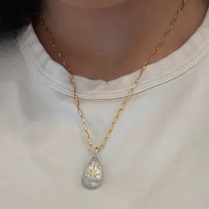 Protect Your Peace Mother's Day collection handcrafted serenity drop necklace