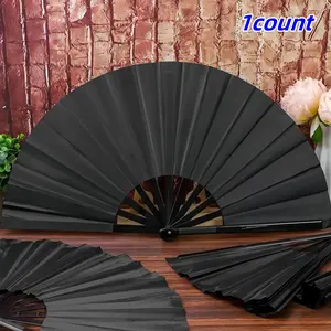 Bamboo Rattan Fan, Folding Hand Fan, One-Sided Tai Chi Kung Fu Fan, High-End Children Performance Dance Fan, Authentic Martial Arts Accessory, Decoration Items