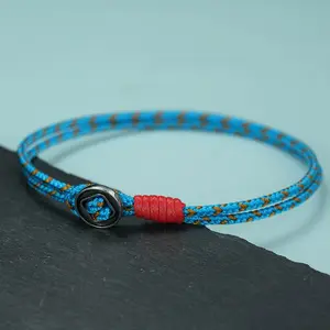 2mm Thin Rope Antique Bracelet Simple Easy Hook 4 Color Red Rope Wrap Braclet Men Armband Braslet Casual Versatile Jewelry