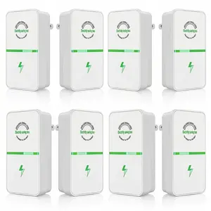 Smart Energy Saving Device, Plug-in Power Factor Saver and Voltage Stabilizer, Household Surge Protector Box for Refrigerator, AC, Office Appliances, Flame-Retardant (8-Pack)