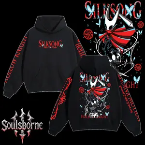 [Soulsborne Style] Vintage Daughter of Hallownest - Hornet - Hollow Knight: Silksong Unisex Hoodie, Soulsborne Gaming Apparel, Game Shirt, Video Game Clothes, Boy Merch, Gift For Him, Gift For Her, Soulslike Streetwear