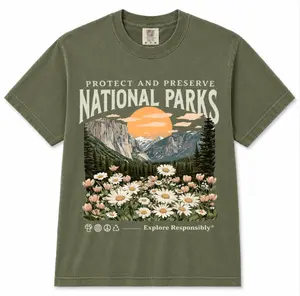 Comfort Colors National Parks T-Shirt, Vintage Nature Lover Tee, Parks Over Profit Shirt, Protect Our Parks Graphic Tee, Granola Girl Wildlife Shirt