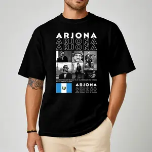 Arjona Guatemala Tribute Comfort Color Letter Printed Tee Ring-Spun Cotton Soft-Washed T-Shirt Trendy Tops Perfect Gift