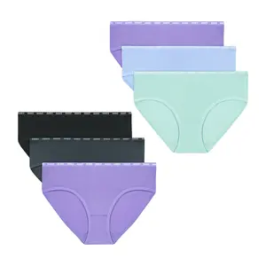 Hanes Moves Girls' Underwear Hipster, 6-Pack, Anti Odor, Breathable Stretch