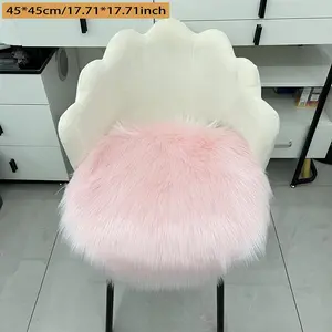 Creative Faux Wool Long Plush Rug for Living Room Coffee Table Sofa Bedside, Soft Fluffy Carpet Mat for Bedroom Window Seat Furry Soft Rugs