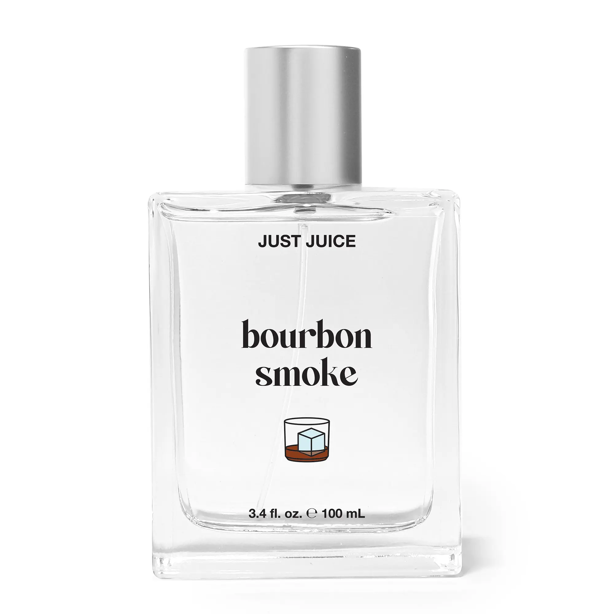 Just Juice Bourbon Smoke - Spicy, Warm Vanilla Perfume for Women and Men - Amber Perfume with Black Pepper, Cedar, Suede - 3.4 oz