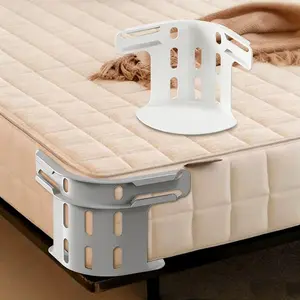 4pc Invisible Sheet Fasteners, Safety Mattress Straps, Sheet Grippers Straps, Fits All Bed Sizes, Easy Installation, Durable Non-Slip, Secure Grip, Dorm Room Accessories