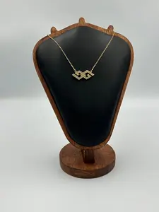 Pre-owned Givenchy Gold Tone Geometric Chain Pendant Necklace