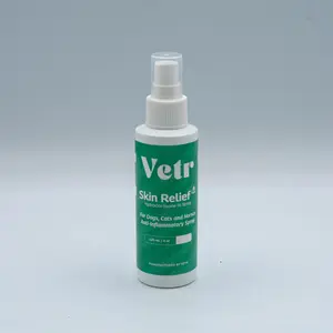 vetr Skin Relief Hydrocortisone Spray for Dogs - Topical Support for Itchy Skin and Hot Spots - 4 oz (120mL) - Vet-Formulated in USA