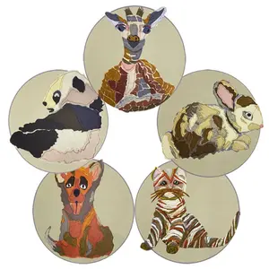 Wipeable Animal Placemats - Set of Five