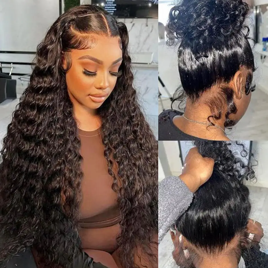 【HOT】FORGIRL FOREVER 13x6 Water Wave Lace Frontal Wig 360 Invisible Drawstring Wear Go Gluless Wig Human Hair Preplucked Curly Wave Wig #Fallfreshness
