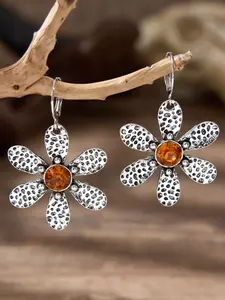 Boho Western Cowgirl Style Vintage Flower Earrings, Women's Daily Wear Party Vacation Accessories, Ladies Gift