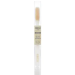 Natural Bristle Toothbrush - Medium Ivory Natural Bristle Toothbrush - Medium Ivory