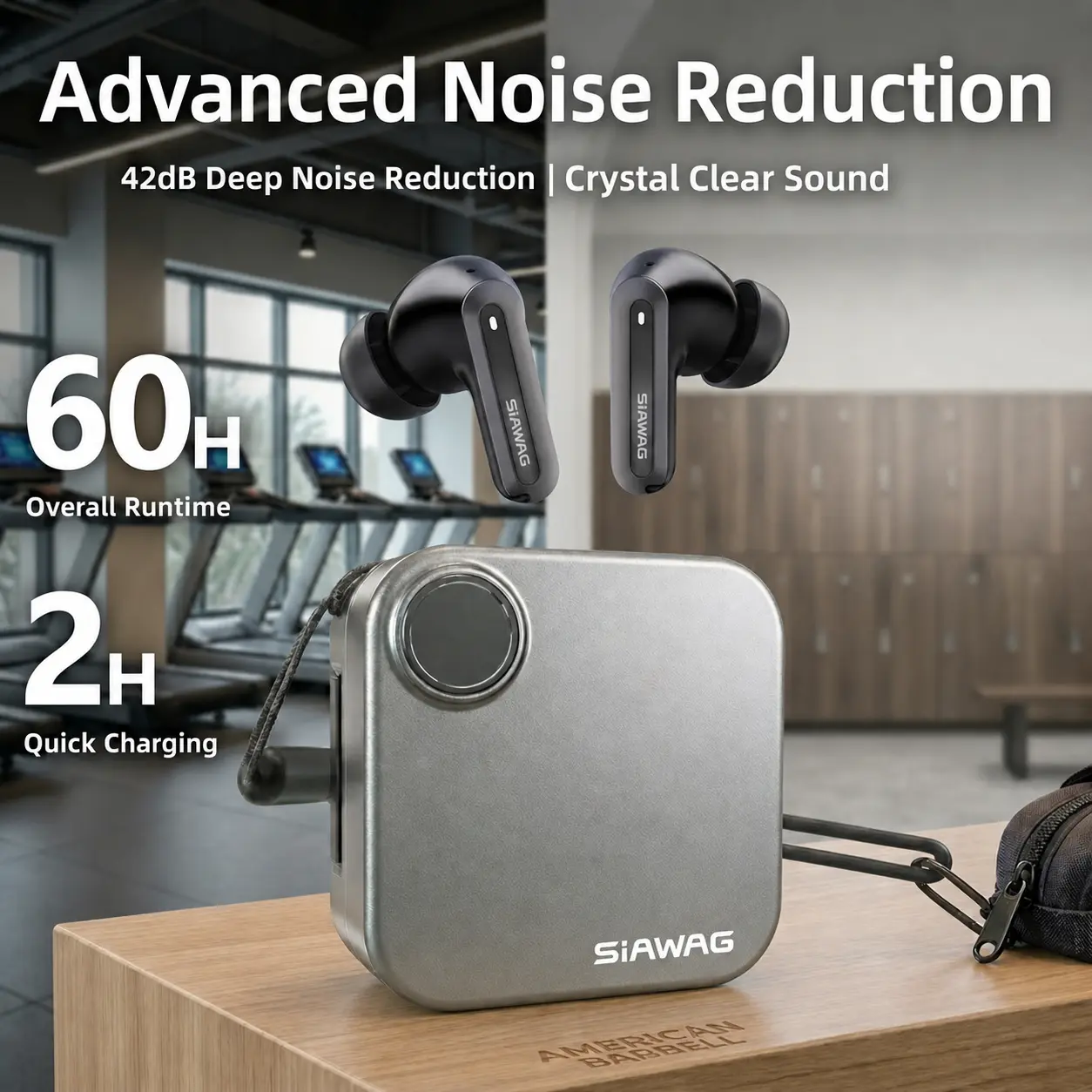Wireless Earbuds Bluetooth 6.0 Earphones, In Ear Earbuds,Waterproof Wireless Earphones, Suitable for Office, Sports, Study and Audio Calls, Built in Microphone, Gaming Bluetooth Headphones
