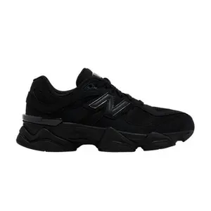 New Balance 9060 Big Kid 'Triple Black Suede'