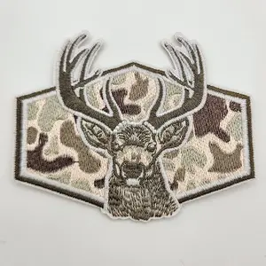 Deer Hunting Embroidered HAT/POCKET Patch