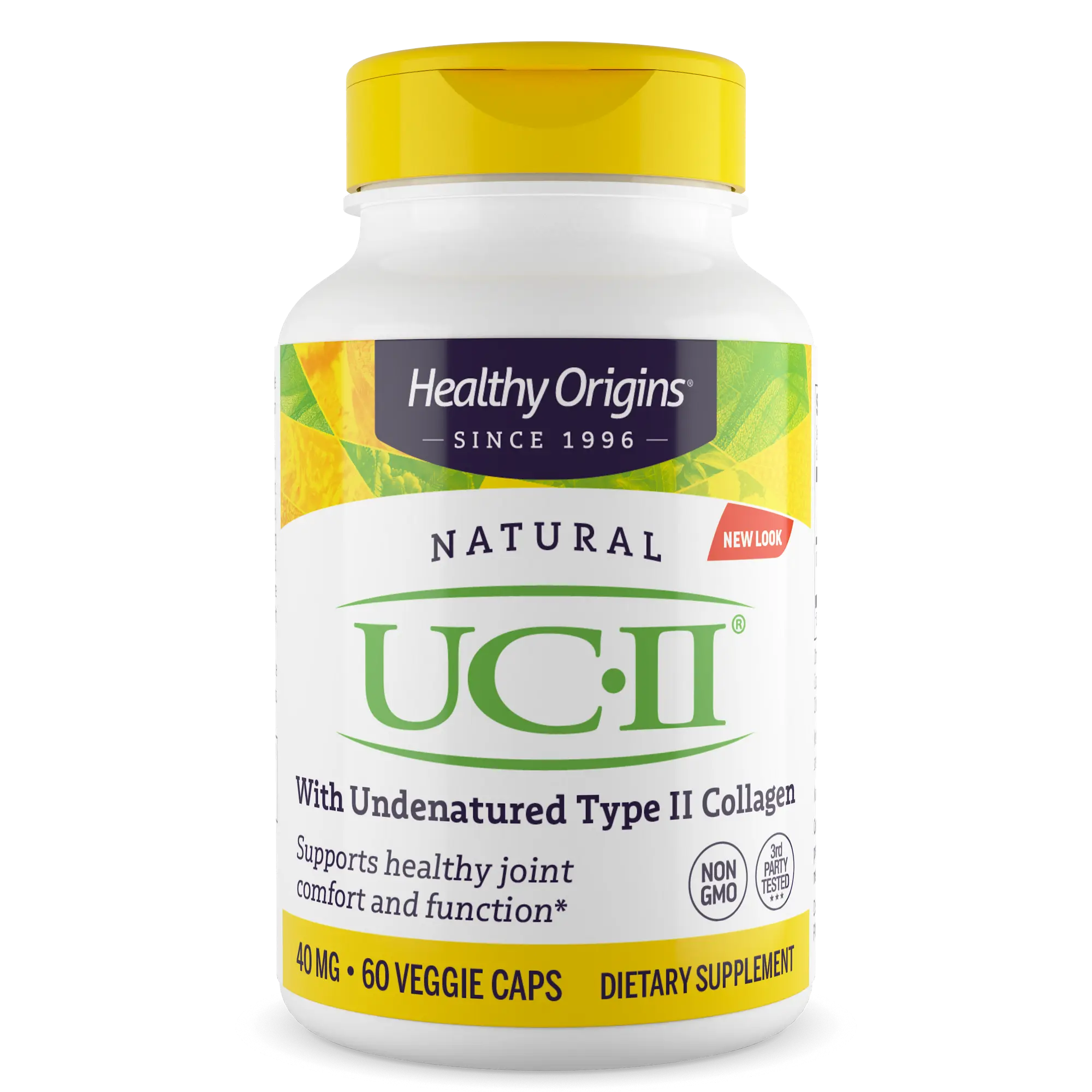 Healthy Origins - UC-II 40 MG for Joint Health Support Non-GMO - 2 Sizes