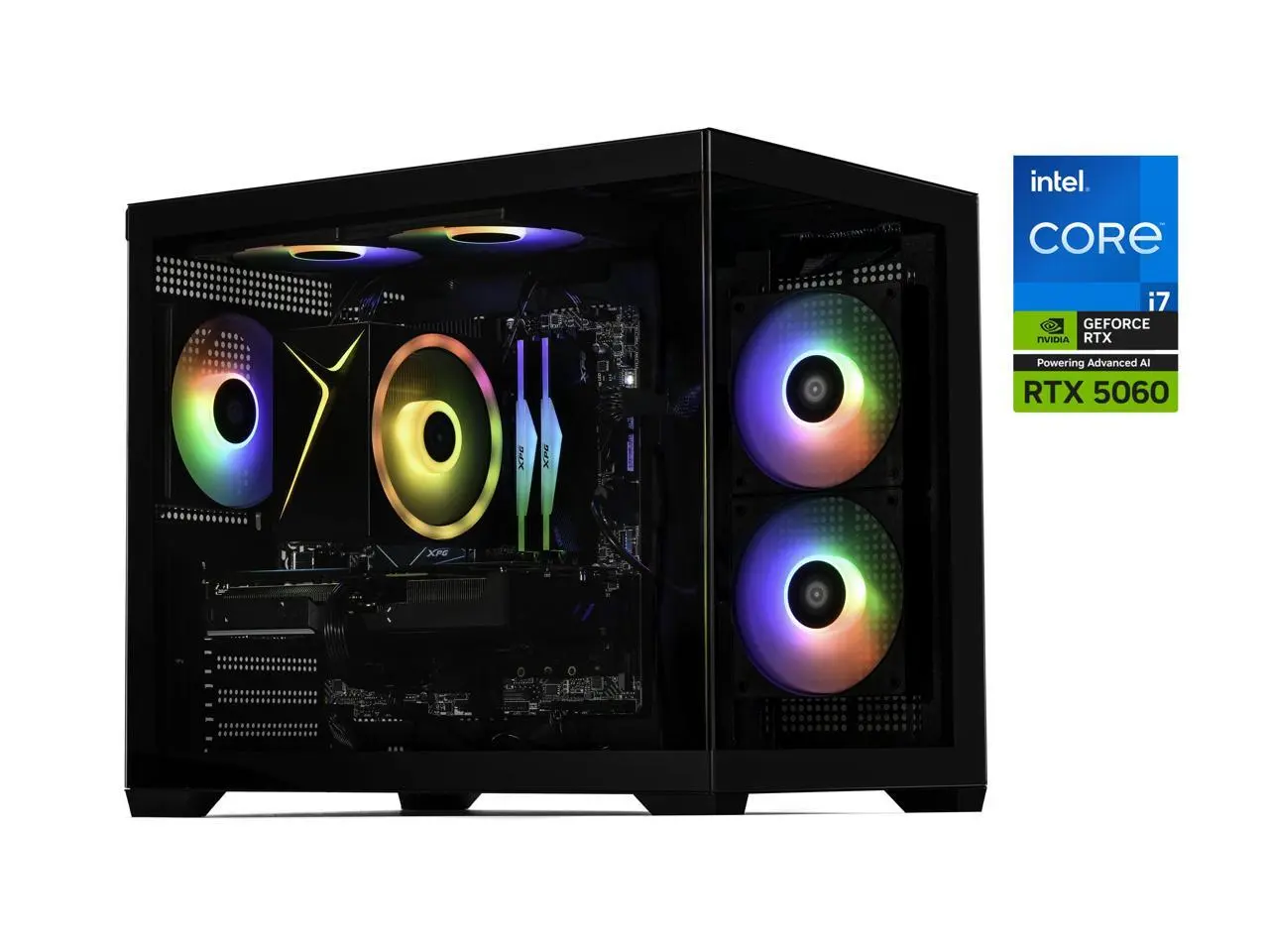 Stormcraft Gaming Desktop PC SIRIUS Intel Core i7-14700F 32GB DDR4 1TB NVMe SSD GeForce RTX 5060 Windows 11 Home