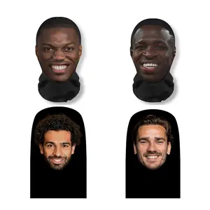 Funny Full Face Mask – Elastic Mesh Breathable Soccer Fan Mask for Parties, Festivals & Game Day