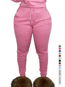 Women's Plain Drawstring Waist Jogger Pants, Casual Pocket Sweatpants for Fall & Winter, Women's Trousers for Daily Wear, Casual Sports Trousers