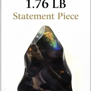 Gold Sheen Obsidian Flame 1.76 LB Statement Piece Rainbow Flash Volcanic Crystal with Natural Stress Lines Unique Light Effects Polished Freeform Energy Focused Buyer's Choice shop