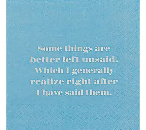 Mary Phillips Things Better Left Unsaid S/4 Cocktail Napkins