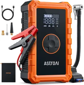AstroAI S8 Air 7 in 1 10000mAh Battery Capacity Car Battery Jump Starter with 150PSI Air Compressor 12V Battery Charger Compact Design International Warranty - Automotive