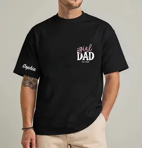 Custom Girl Dad Shirt for Men, Personalized Dad Shirt with Name, First Time Dad Gift Est 2026, Fathers Day Gift from Daughter, New Dad Birthday Tee