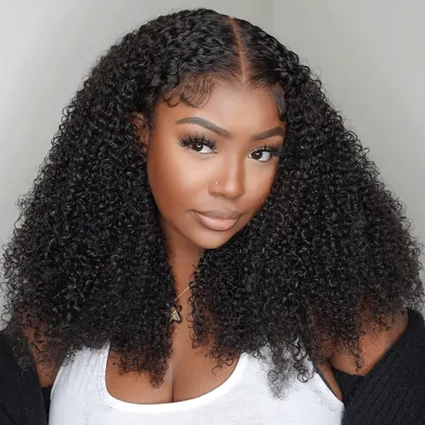 [LIVE SUPER DEAL] Wiggins Hair Jerry Curly Wig 5x7 Closure Wig Human Hair Pre Cut Lace Pre Bleached Pre Plucked