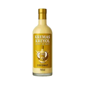 Kremas Kreyol-Haitian STyle Sweet Coconut  beverage   Milk Cinnamon Nutmeg Vanilla Essence Lime Tropical Flavor Traditional