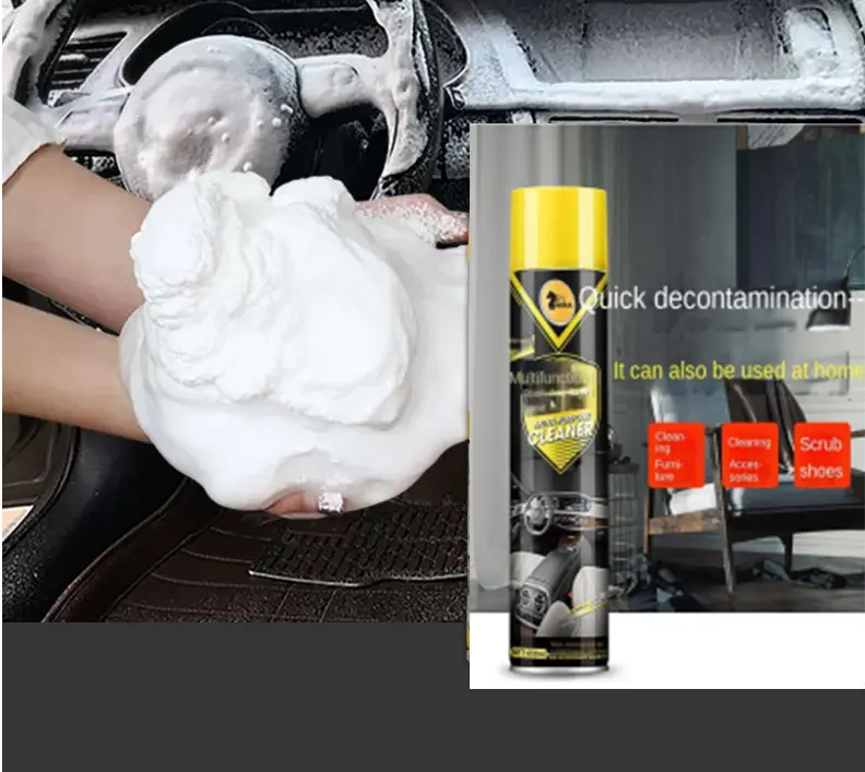 Multi-functional foam cleaner Car interior bubble cleaner small white shoe brush shoe magic