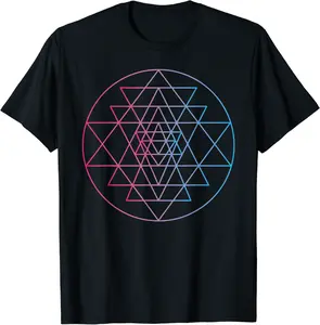 Sri Yantra Yoga Sacred Geometry Yantra Occult T-Shirt - Jesusmissa Shop 63B0BPJKT644