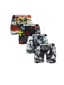 4Pcs Print Men's Underwear Boxers Comfortable Breathable Boxershorts Fashionable Mens Boxers Briefs Swimming Sports Wear Trunks Underpanties Boxer Shorts Stretchy Boxer Briefs
