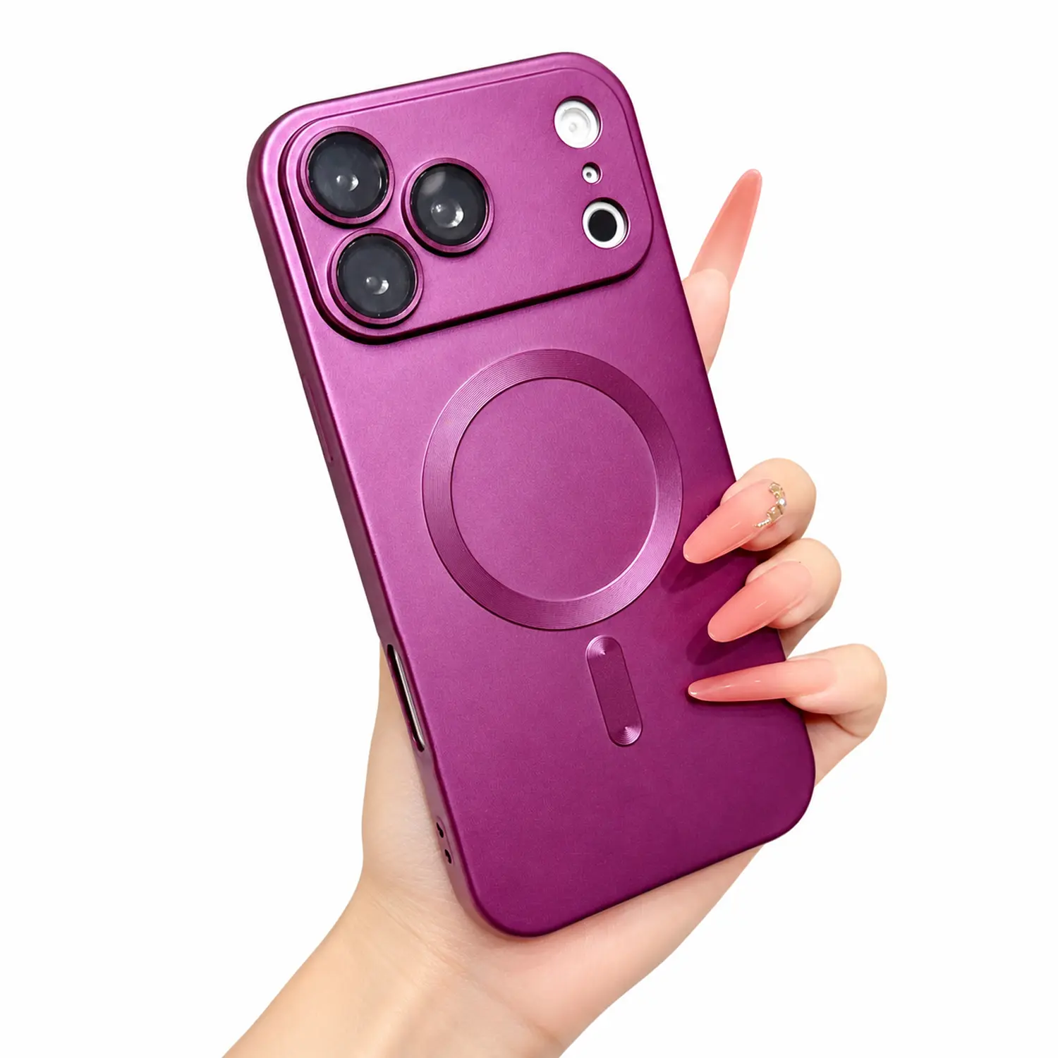 Magnetic Case For iPhone 18 Pro Max 17 Air 16 15 14 13 12 11 Pro Max, Slim Soft Silicone Protective Case with Full Camera Protector, Compatible with MagSafe, Shockproof Protection Cover for Women Men