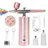 SAVILAND Portable Airbrush Kit – 25 PSI Precision Nail Airbrush for Gel, Ombre & French Nail Art, 0.3mm Nozzle, Easy & Travel-Friendly summervibes