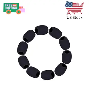 10 Pack Lapel Microphone Windscreen, Headset Windscreen, Mic Foam Covers Lavalier Microphone Windscreen