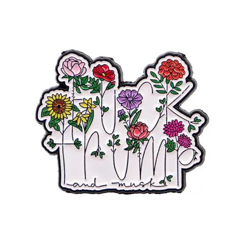 Colorful Floral Cartoon Brooch Pin, Vintage Zinc Alloy Badge, Stylish Personalized Sweater Backpack Fashion Casual  Accessory, Floral Pins