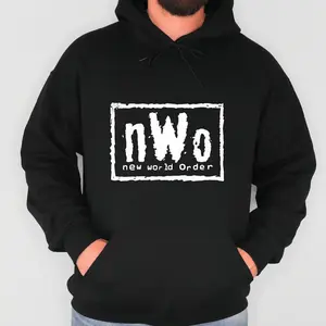 Hoodie Featuring nWo New World Order Iconic Graphicgifts for him fashion cute winter outfits california outfit Gingerbread Girls' Long Sleeve Sweatshirt