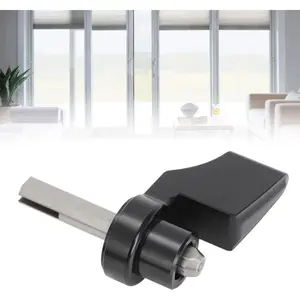 Black Sliding Door Thumb Turn Interior Door Handle Lock Knob for Pella