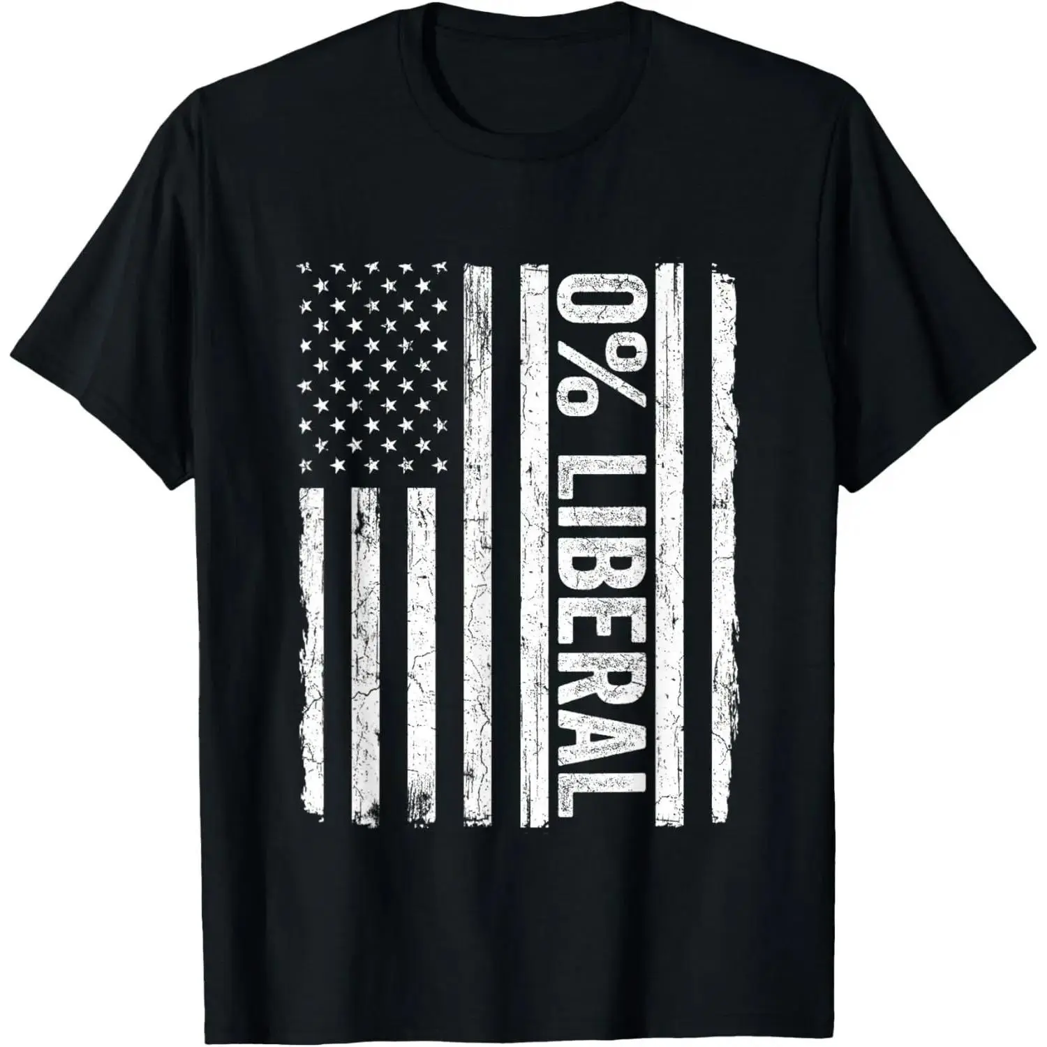 Zero Percent 0 Percent Vintage Us Flag Pro Conservative T Shirt