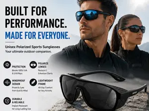 UV400 Polarized Sports Sunglasses for Men & Women – Lightweight Wraparound Outdoor Eyewear for Cycling, Running & Driving
