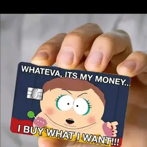 Southpark Whateva Cardskin - Cartoon Character Design with Text, Perfect for Fans of the Show